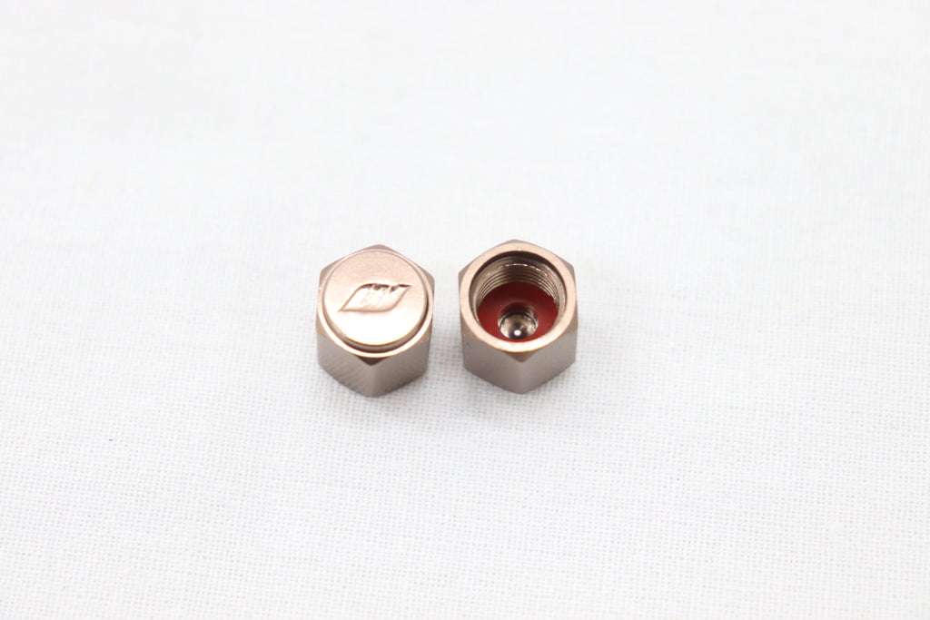 WORK Tire Tyre Wheel Valve Stem Air Cap Cover 4pcs Brown ##979131062 WORK