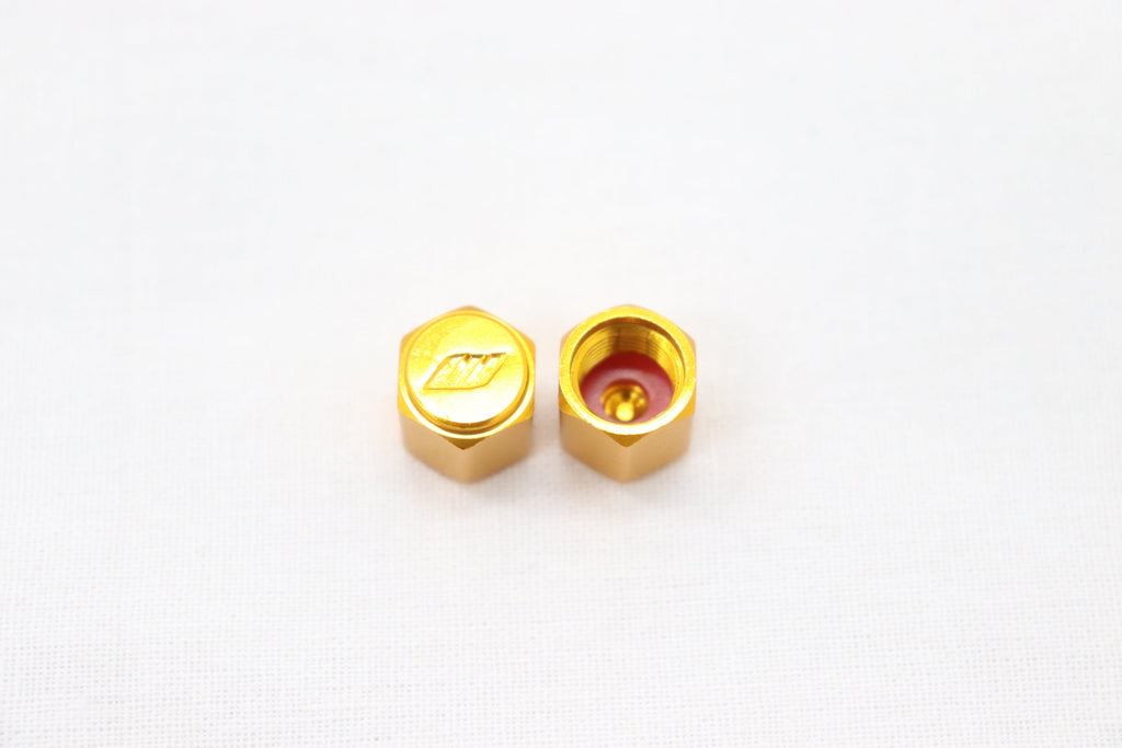 WORK Tire Tyre Wheel Valve Stem Air Cap Cover 4pcs Orange ##979131061 WORK