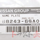 Эмблема центральной консоли NISSAN - Fairlady Z34 HZ34 ##663231431 