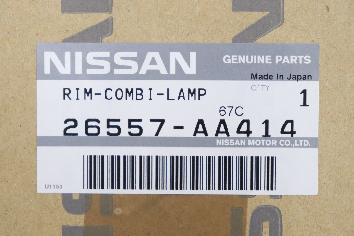 Nissan Rear Tail Lamp Cover LHS - QX1 BNR34 #663101396