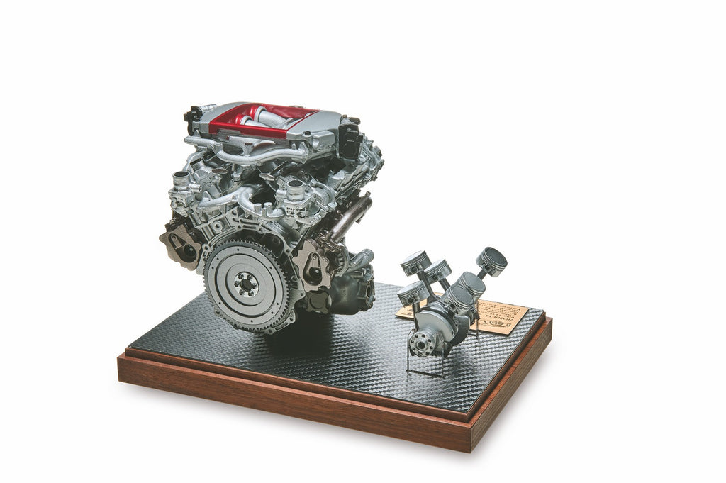 Миниатюрная модель двигателя и силового сердечника NISSAN VR38DETT ##663191626 