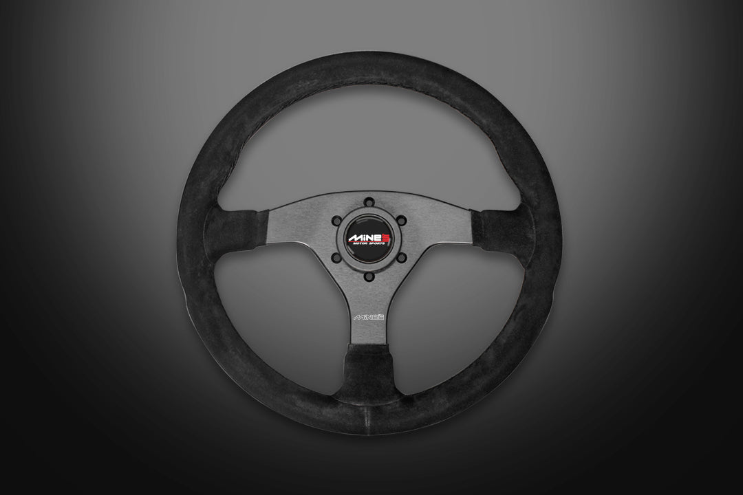Mine's R-S Back Skin 350mm Steering Wheel Round Shape ##875111038