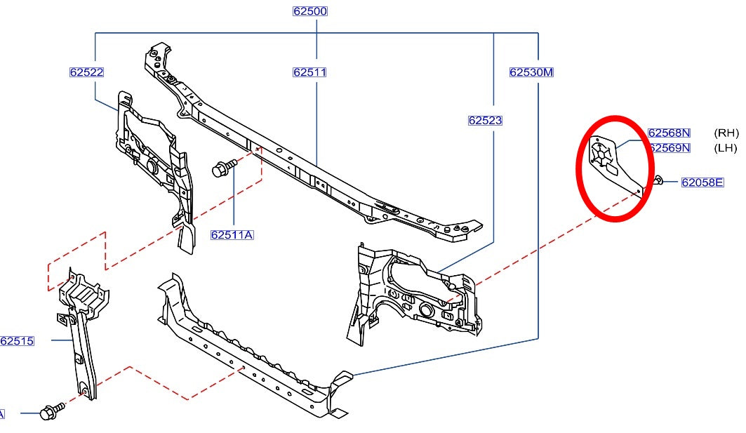 Nissan Headlight Seal RHS - BNR34 R34 ##663101822